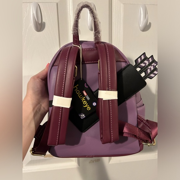 NWT Loungefly Kate Bishop Hawkeye Backpack - Picture 6 of 7